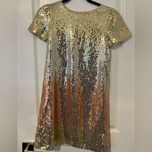 GAP Gold/Silver/Rose Sequin Dress